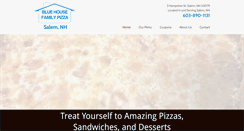 Desktop Screenshot of bluehousepizza.com